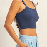 Ribbed Cropped Tank Top