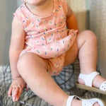 Girls Clare Ruffle Bubble Romper - MTT Collective