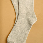 Everyday Solid Crew Socks in Oat