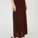 Delaney Side-Slit Midi Skirt
