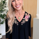 Elaine Embroidered Top