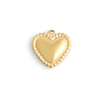 MTT Jewelry - Jewelry - Charms - Beaded Trim Heart Charm - MTT Collective