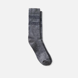 Red Wing Wool Blend Striped Crew Socks in Gray and Navy