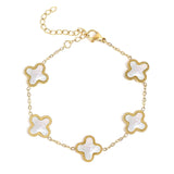 Emma Lucky Clover Charm Bracelet