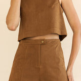 Kira Suede High Waisted Shorts