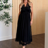 Raven Lace Midi Dress