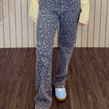 Ella Cheetah Print High Rise Classic Straight
