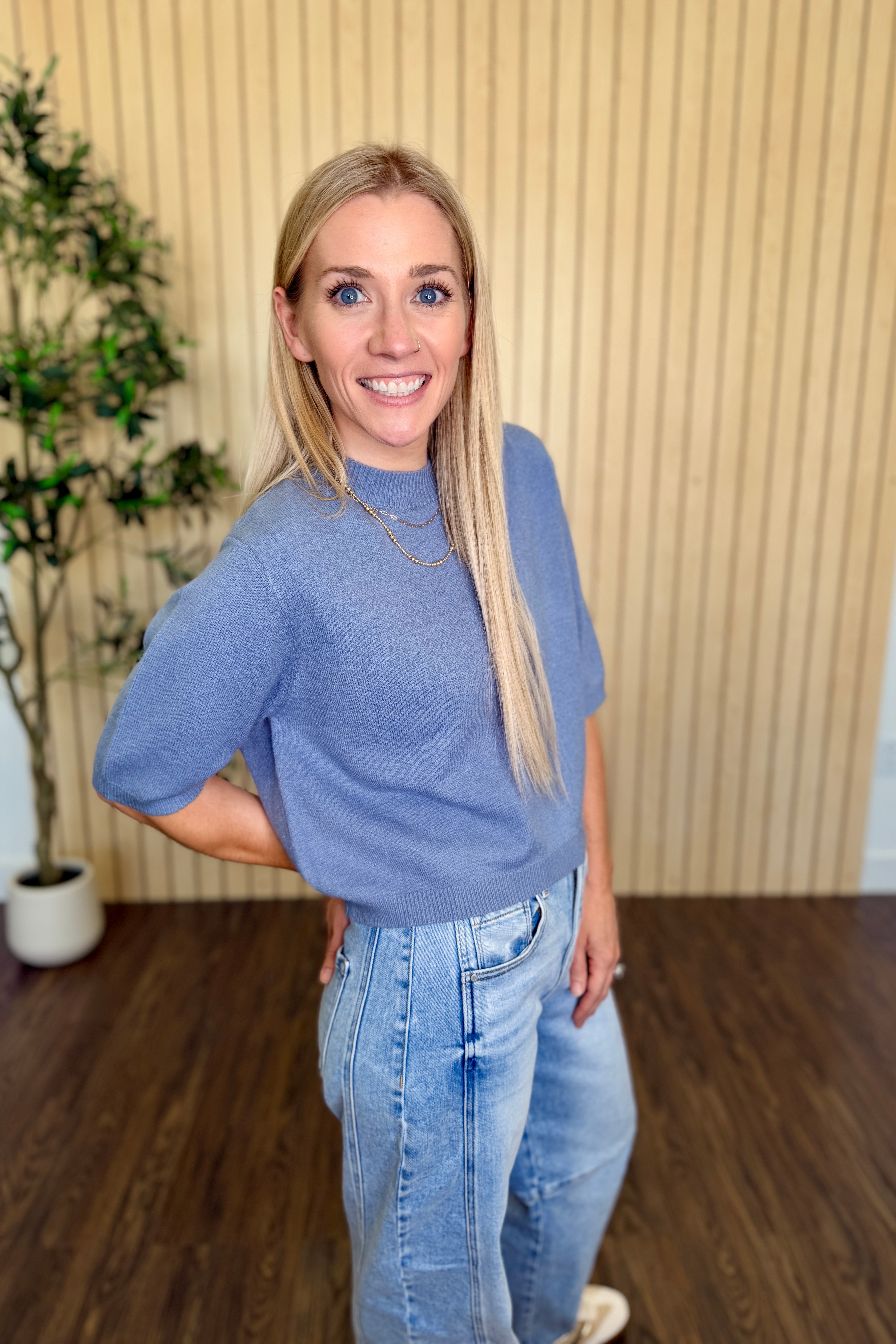 Clover Short Sleeve Sweater