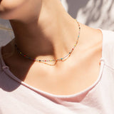 Esther Multi Confetti Chain Necklace