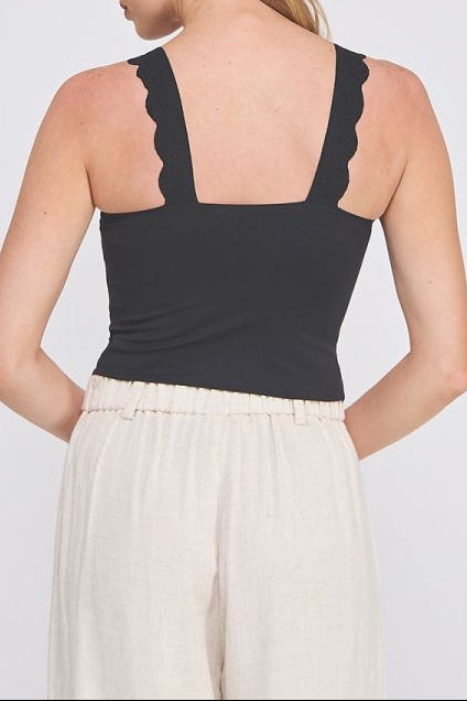 Rebecca Scallop Edge Bralette