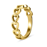 Jennifer Sideways Heart Stacking Ring