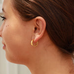 Melody Gold Stainless Steel PVD Geometric Huggie Earrings - MTT Collective