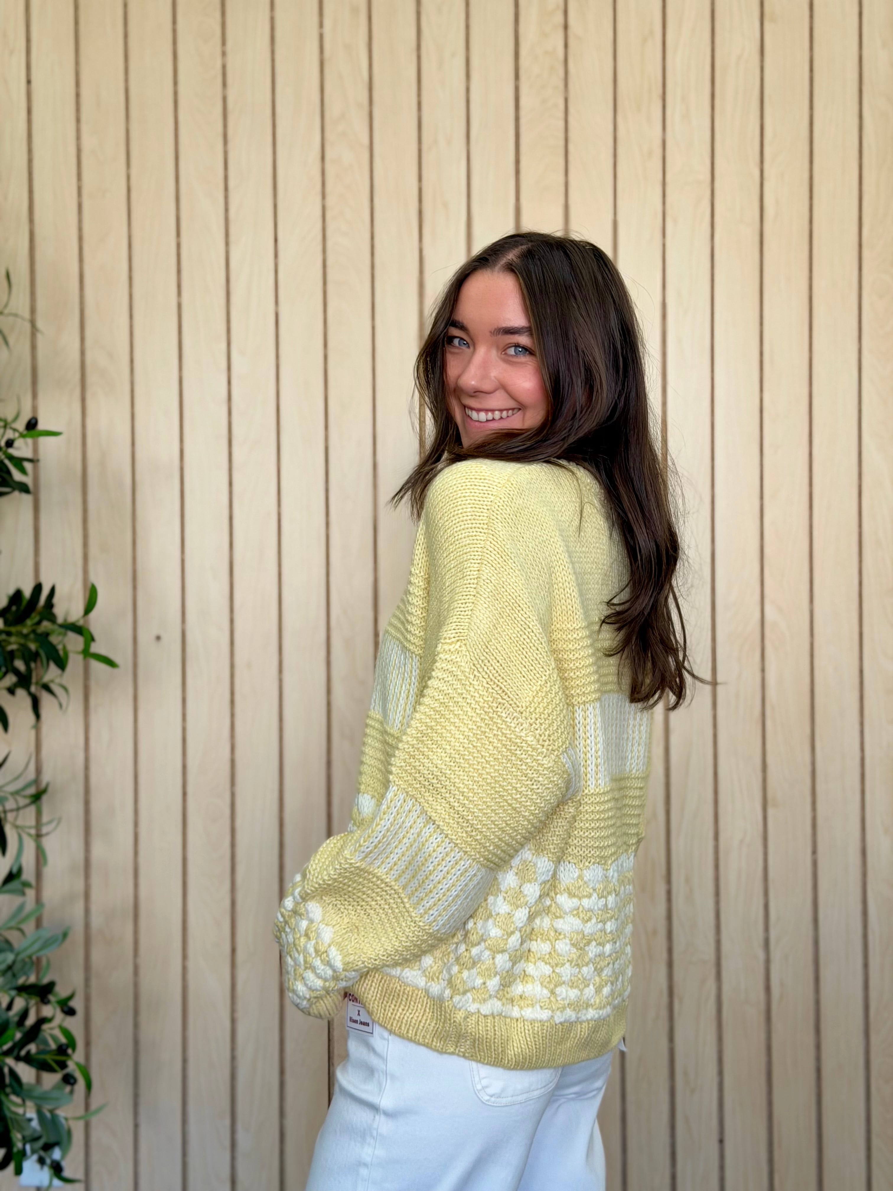 Beacon Contrast Stripe Button Down Cardigan