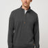 Travis Mathew Cloud Sweater Quarter Zip in Heather Black