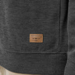 Travis Mathew Cloud Sweater Quarter Zip in Heather Black