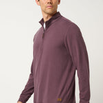 Travis Mathew Cloud Sweater Quarter Zip in Raisin