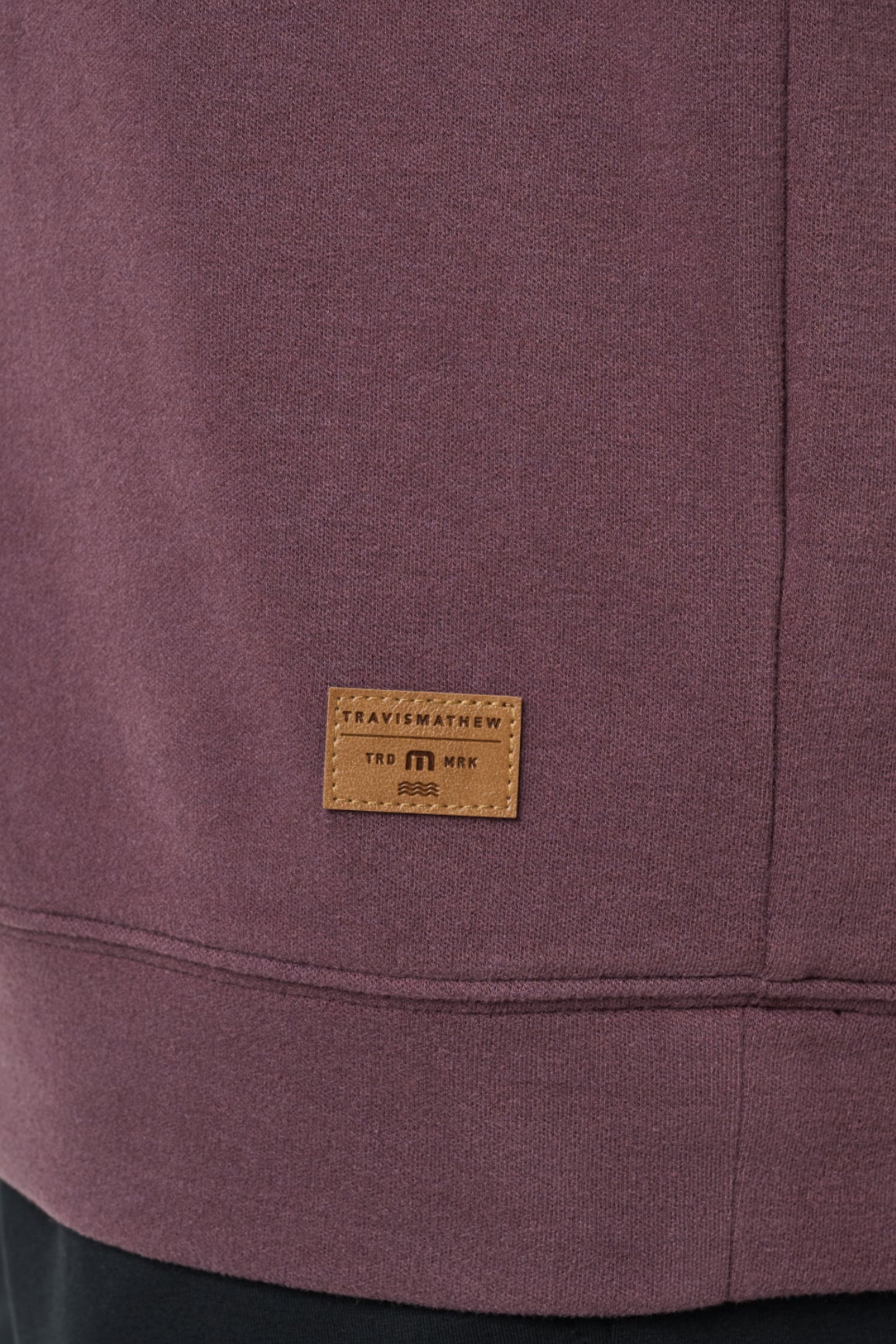 Travis Mathew Cloud Sweater Quarter Zip in Raisin