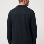 Travis Mathew Cloud Waffle Button Up in Black