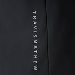 Travis Mathew Hero Hour Tech Hoodie in Black, hood detail