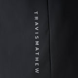 Travis Mathew Hero Hour Tech Hoodie in Black, hood detail