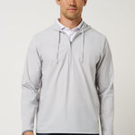 Travis Mathew Hero Hour Tech Hoodie in Micro Chip, front