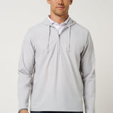 Travis Mathew Hero Hour Tech Hoodie in Micro Chip, front