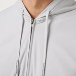 Travis Mathew Hero Hour Tech Hoodie in Micro Chip, detail