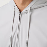 Travis Mathew Hero Hour Tech Hoodie in Micro Chip, detail