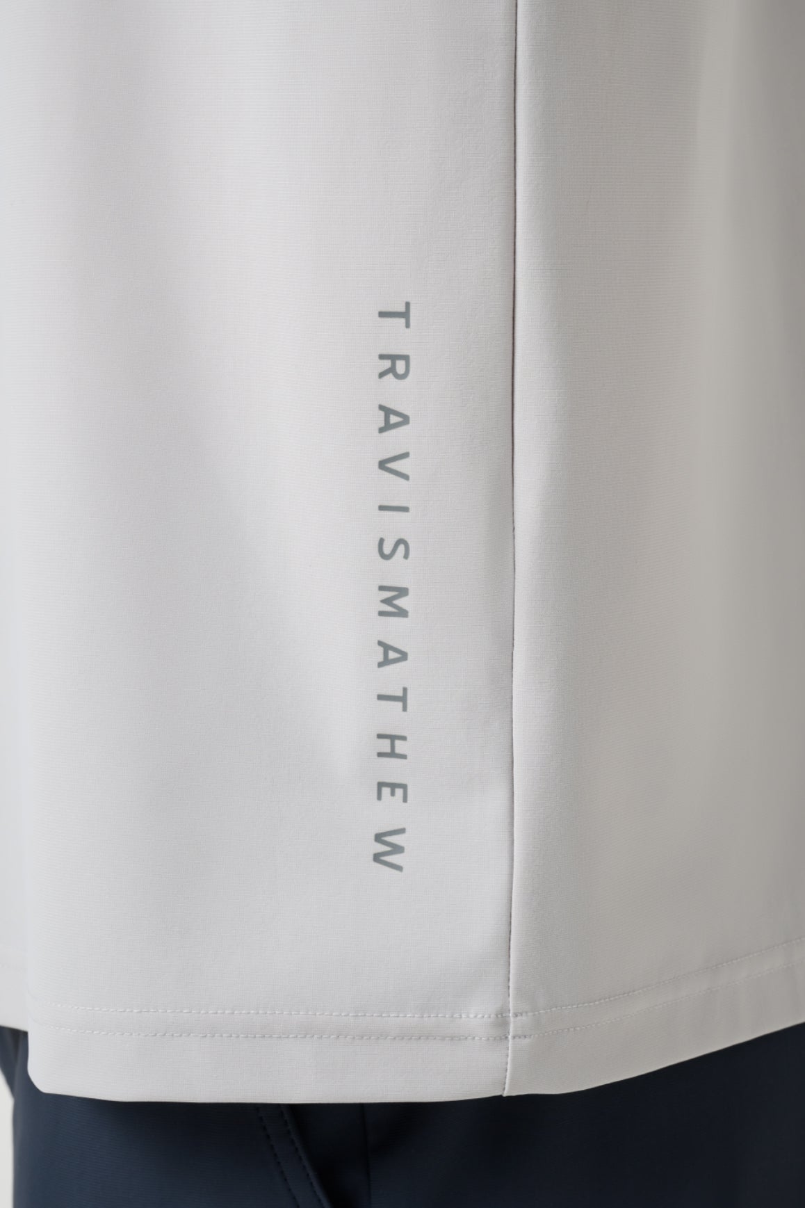 Travis Mathew Hero Hour Tech Hoodie in Micro Chip, hood detail