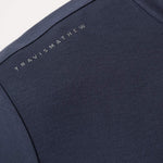 Travis Mathew Fibercloud Quarter Zip in Total Eclipse, lifestyle view