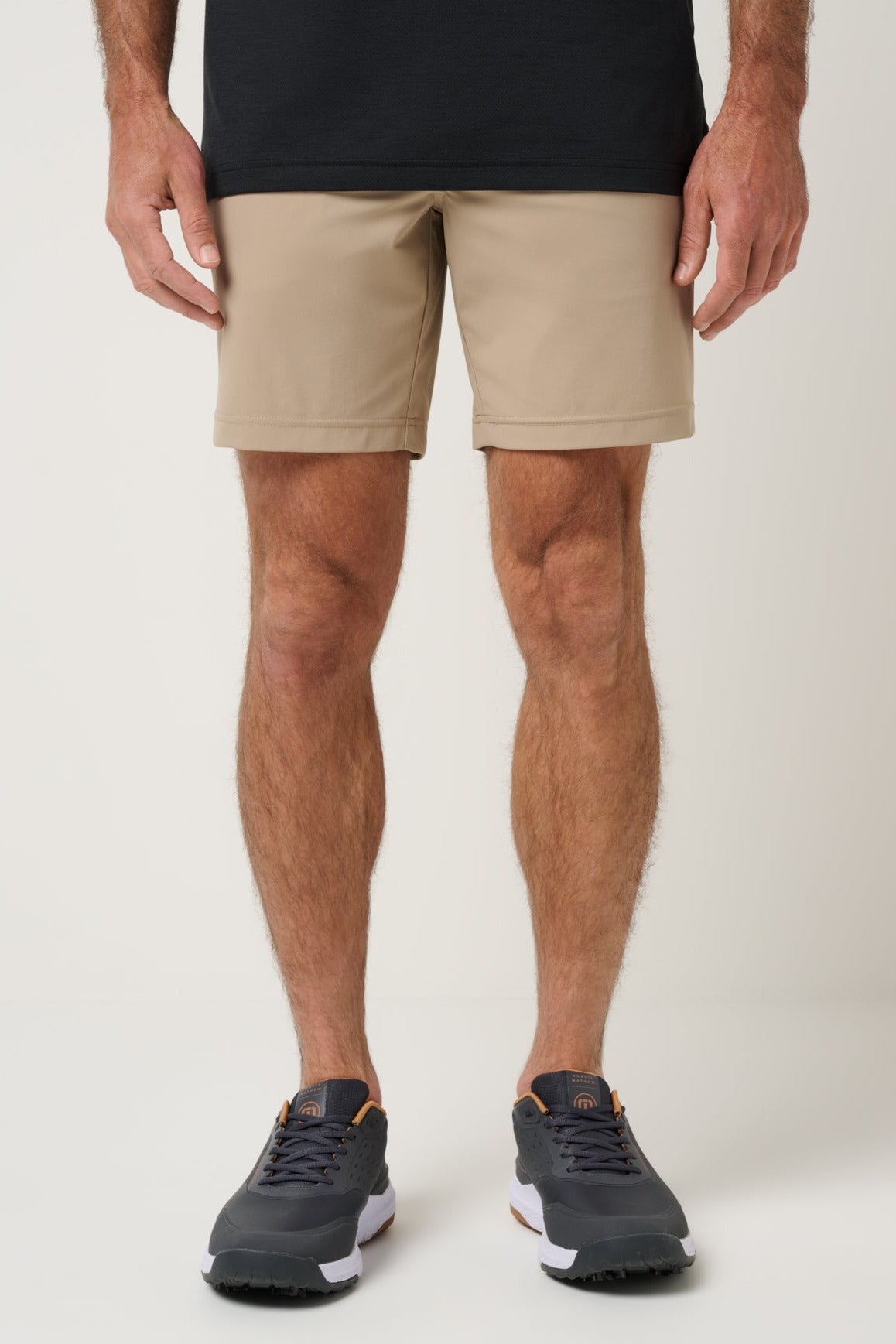 Hero Hour Golf Short in Weathered Teak, front view