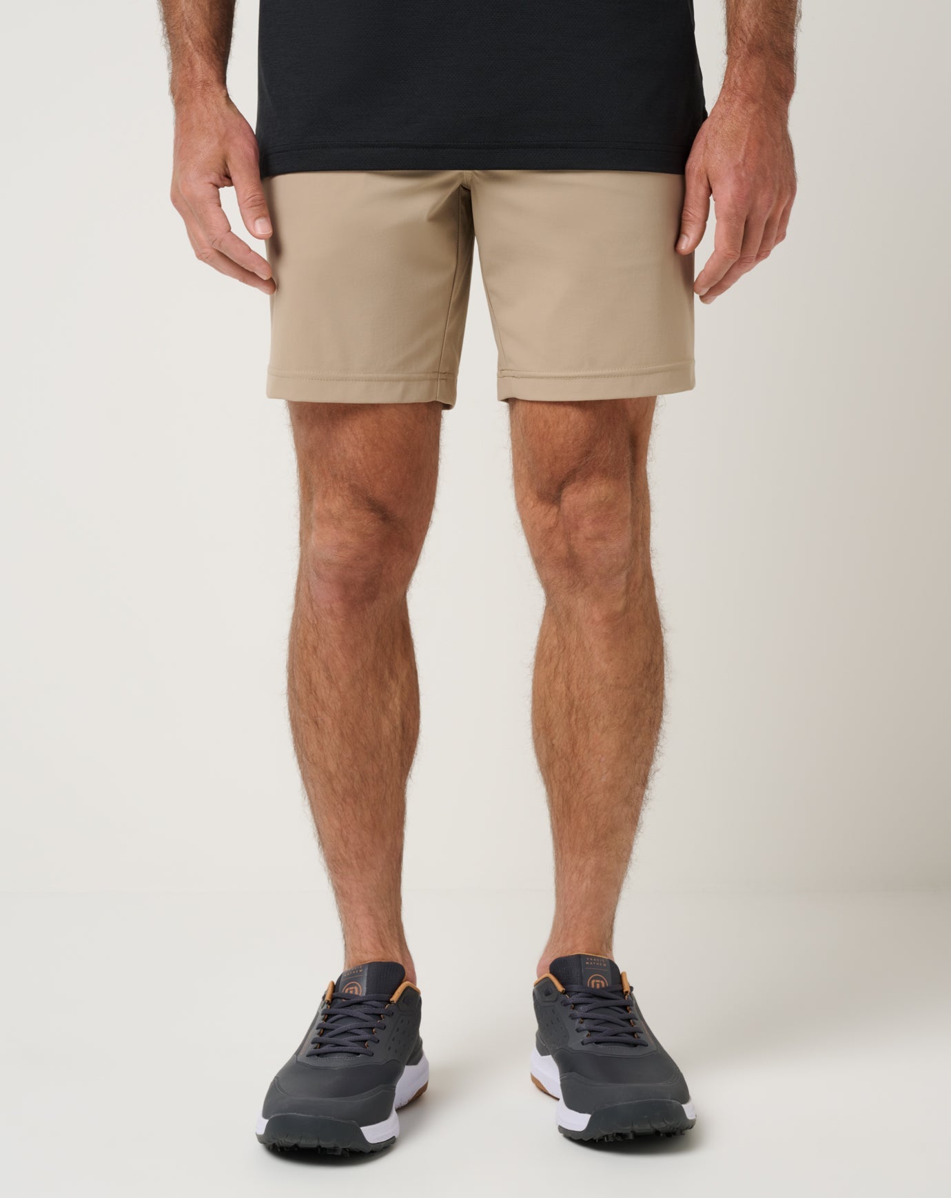 Travis Mathew Hero Hour Golf Short 8In in Weathered Teak, front view