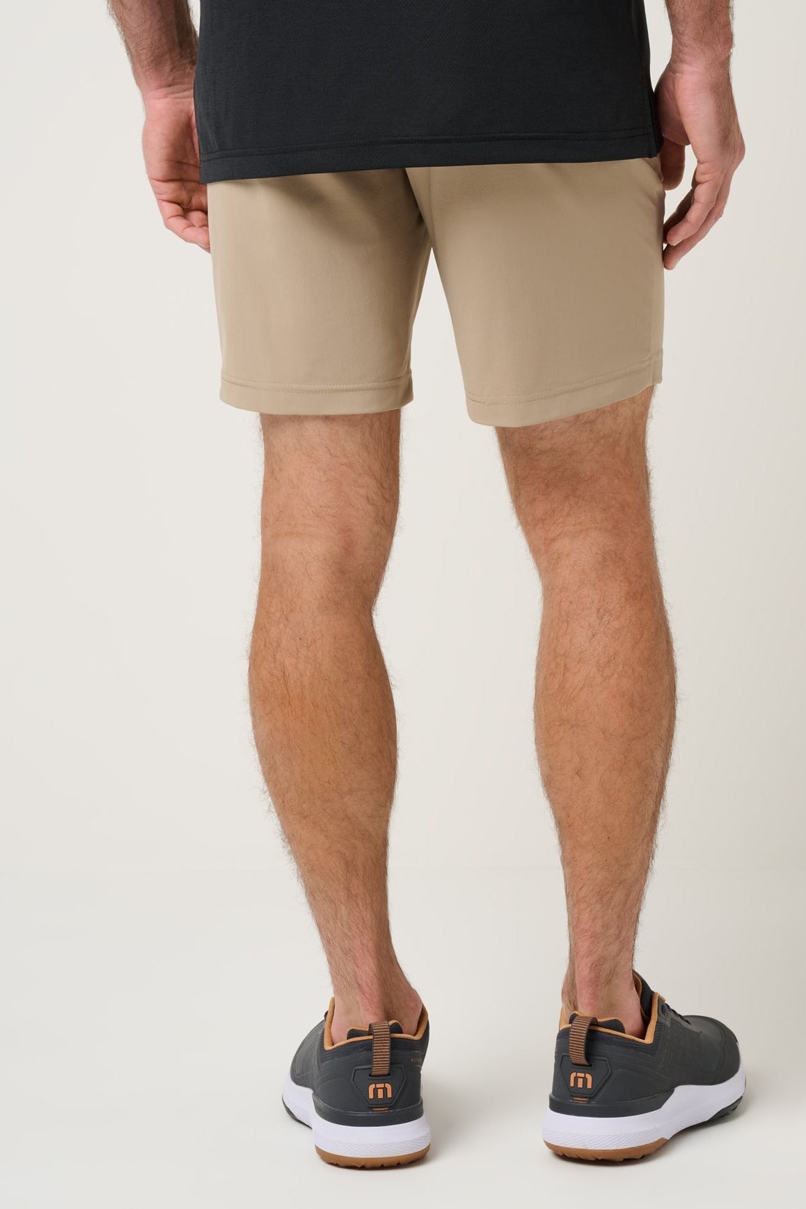 Hero Hour Golf Short in Weathered Teak, back view