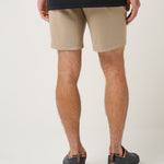 Travis Mathew Hero Hour Golf Short 8In in Weathered Teak, back view