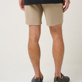 Travis Mathew Hero Hour Golf Short 8In in Weathered Teak, back view