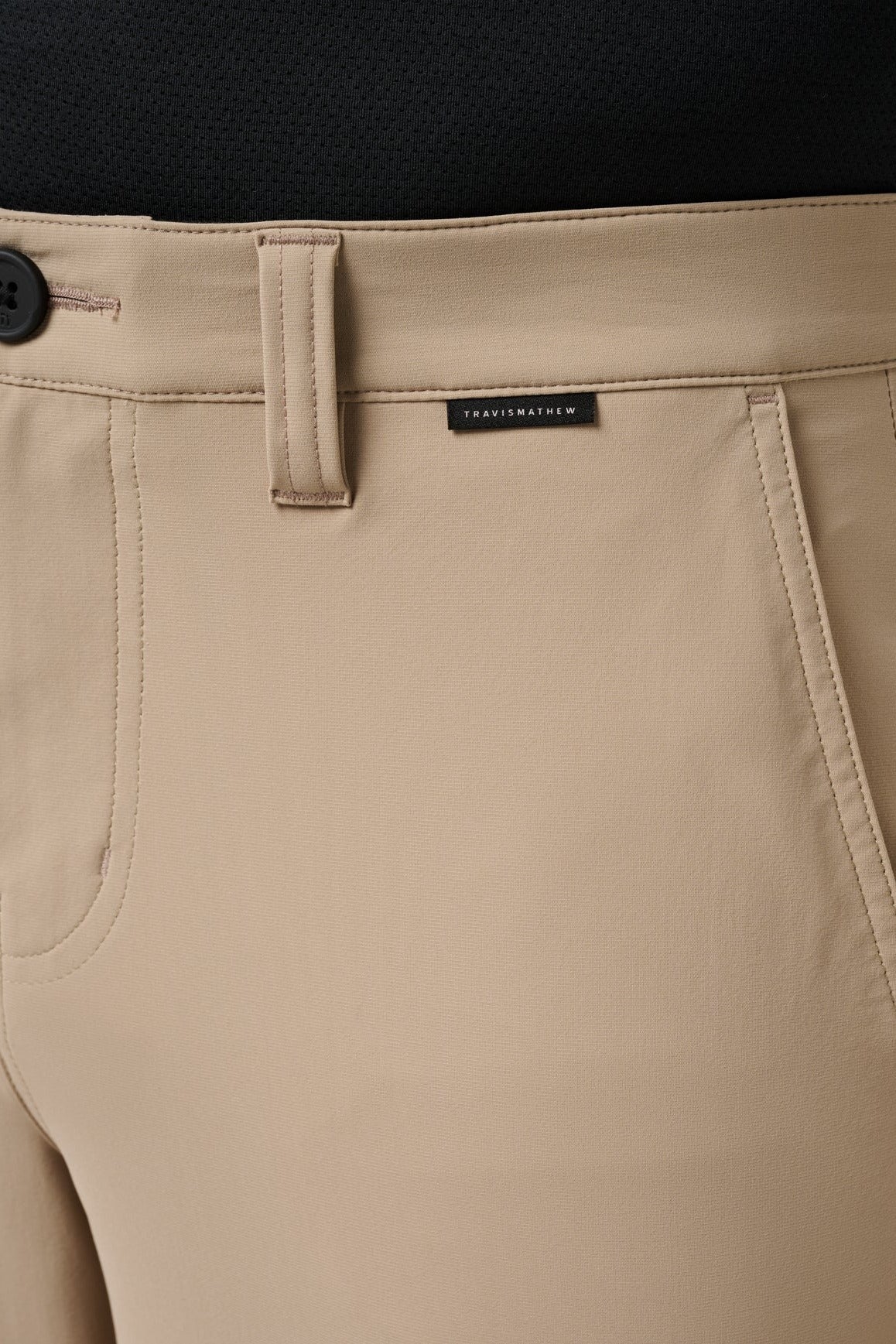 Hero Hour Golf Short in Weathered Teak, waistband and gripper detail