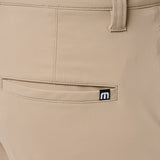 Hero Hour Golf Short in Weathered Teak, zip pocket detail