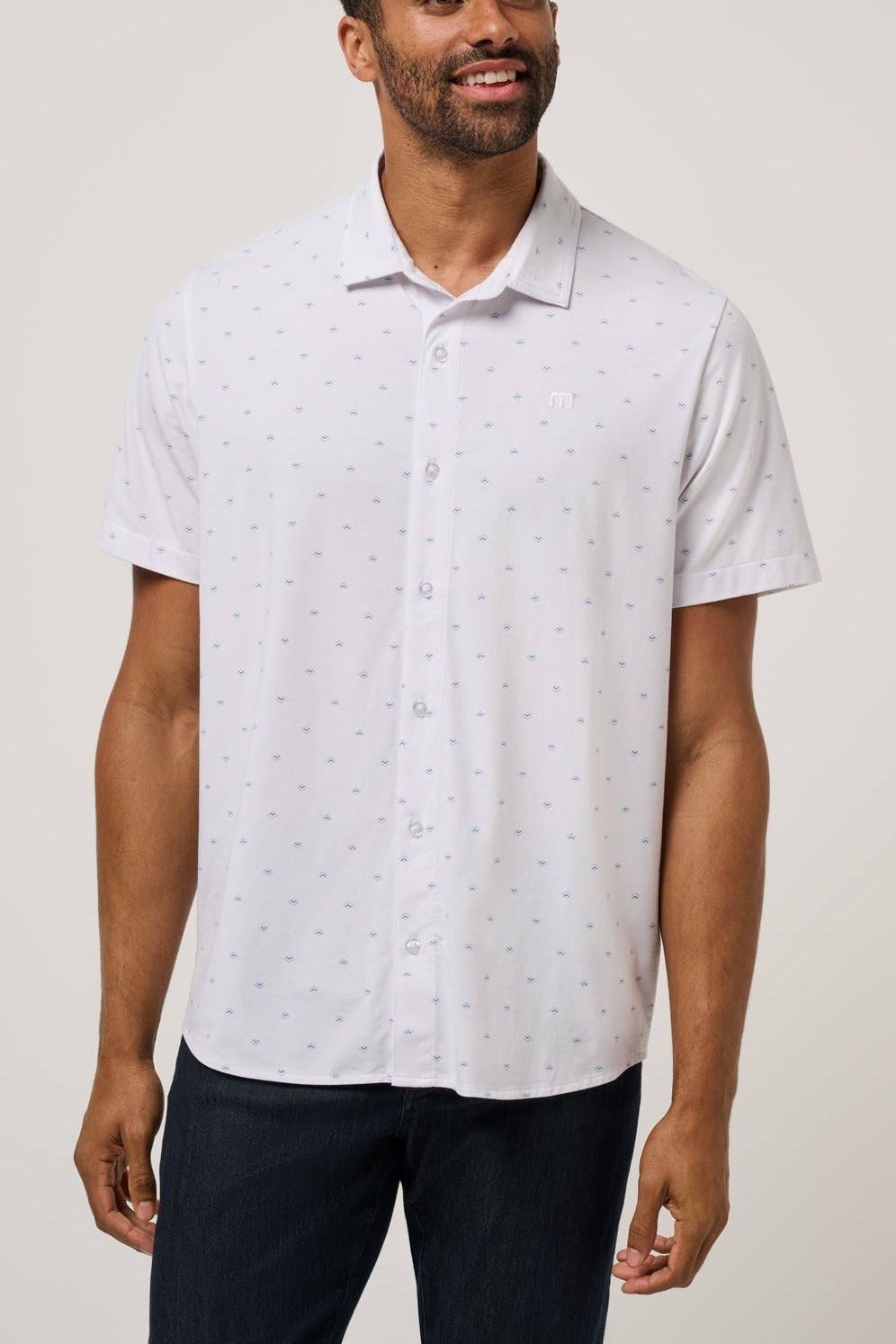 Comfortknit Geo Button-Up - MTT Collective