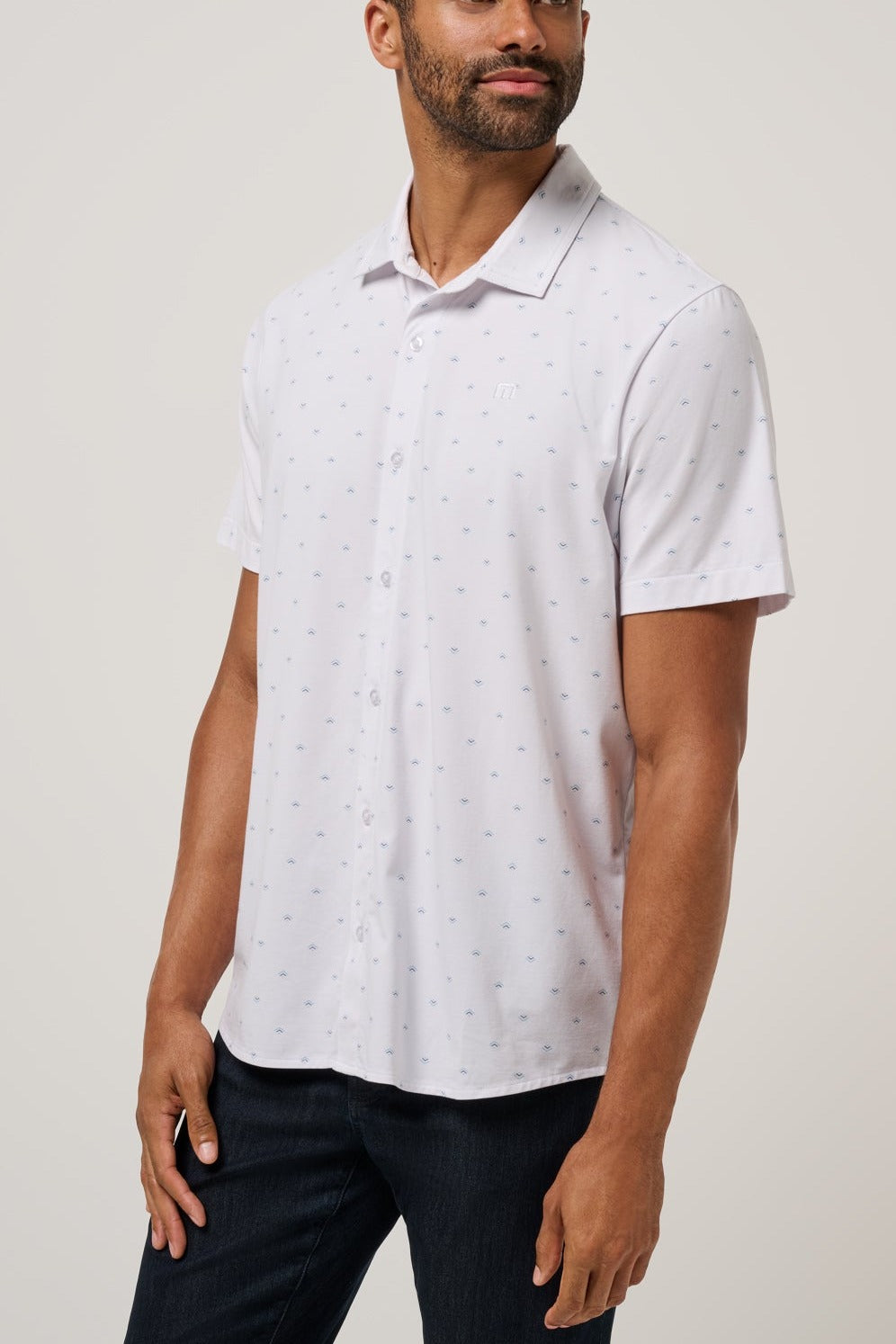 Comfortknit Geo Button-Up - MTT Collective