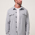 Travis Mathew Peak Fleece Shirt Jacket in Sleet