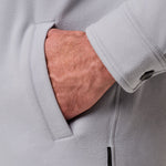 Travis Mathew Peak Fleece Shirt Jacket in Sleet
