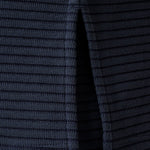 Coastal Rib Mock Neck Top in Navy Blazer, back view