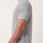 Travis Mathew Heater Series Jersey Tee in Sleet, side view