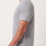 Travis Mathew Heater Series Jersey Tee in Sleet, side view
