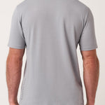 Travis Mathew Heater Series Jersey Tee in Sleet, back view