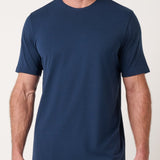 Travis Mathew Heater Series Jersey Tee in Total Eclipse, front view