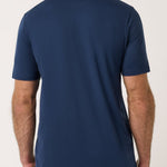 Travis Mathew Heater Series Jersey Tee in Total Eclipse, back view