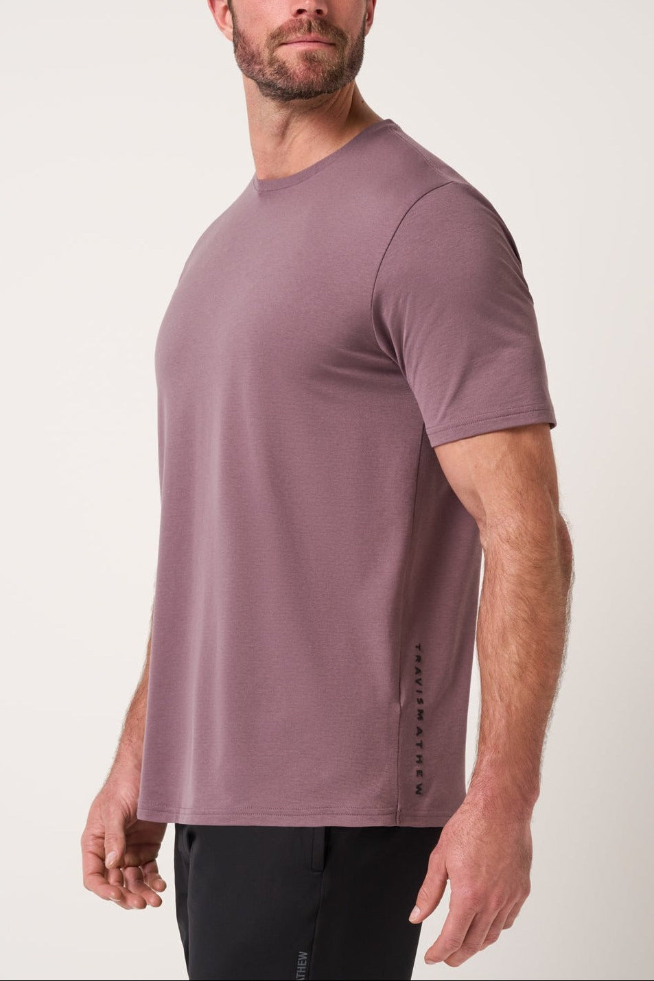 Travis Mathew Heater Series Jersey Tee in Moonscape, back view
