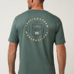 Club Charm Tee in Balsam Green, back graphic
