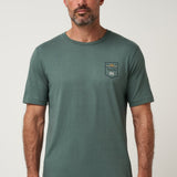 Club Charm Tee in Balsam Green, front view